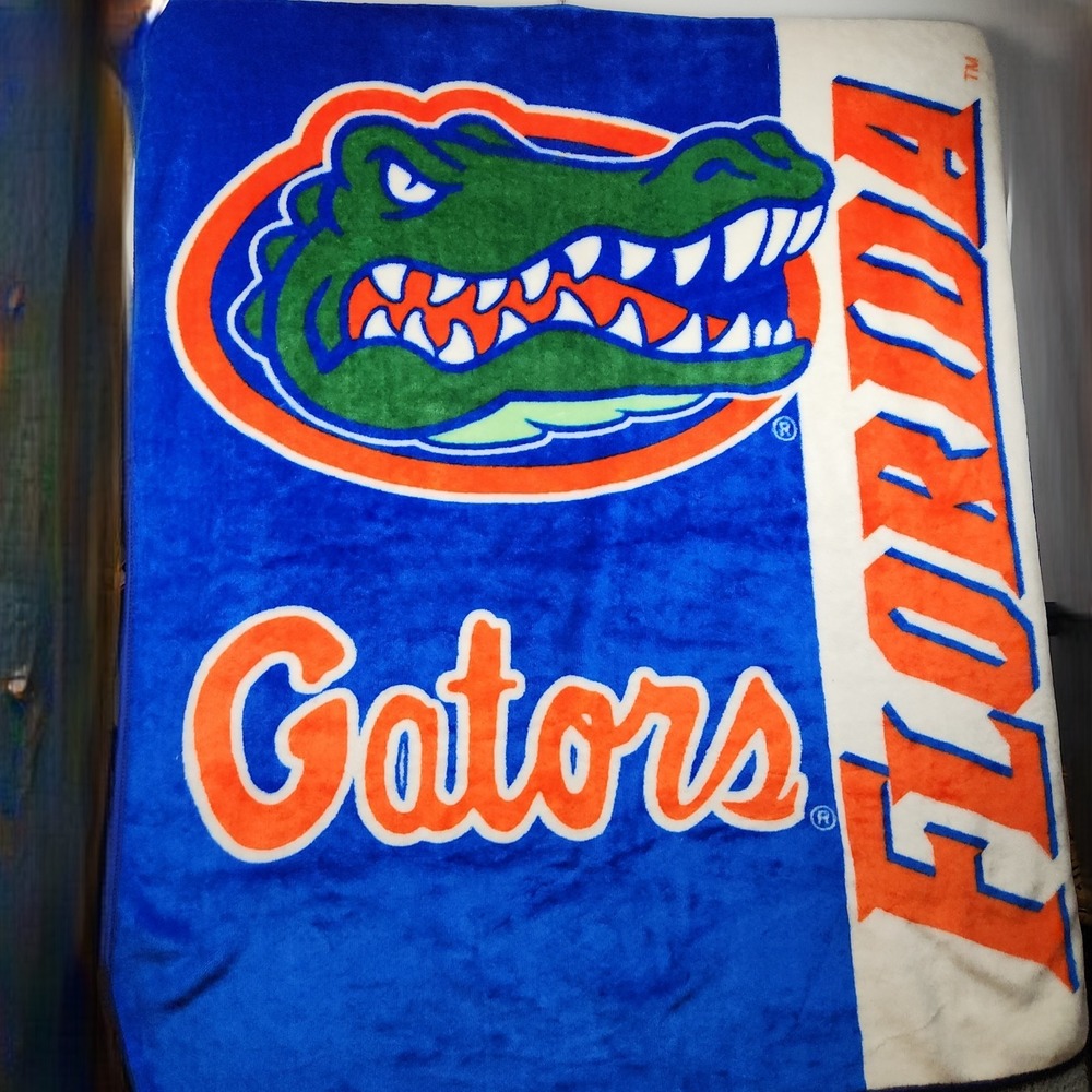Florida Gators College NCAA  4ft x 6ft Soft Raschel Plush Throw Fleece Blanket